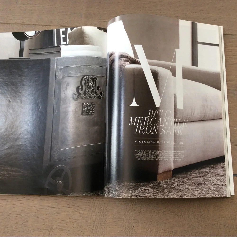 RH restoration hardware catalog table look book